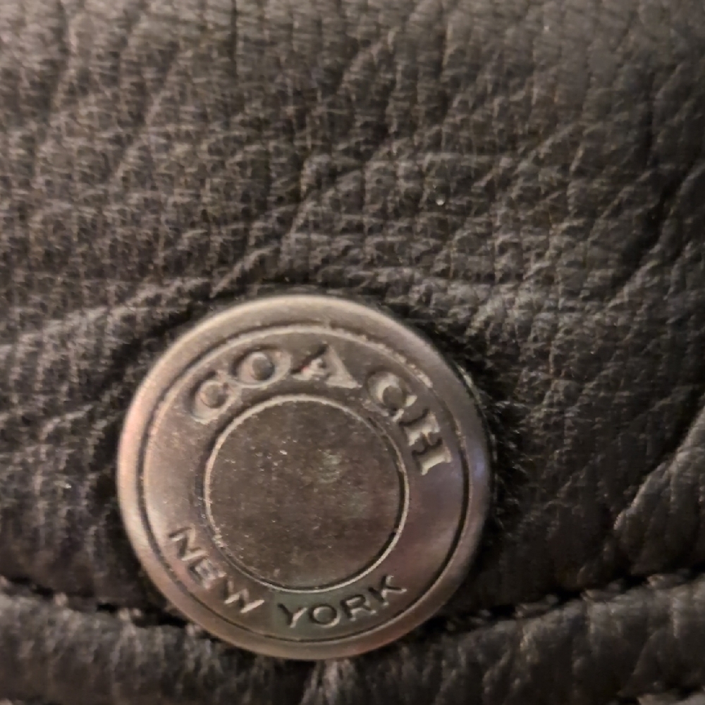 Coach Black Leather Bomber Jacket with Removable Shearling Collar- FREE SHIPPING - Picture 16 of 16